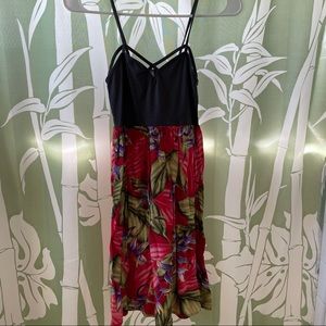 Hawaiian print dress